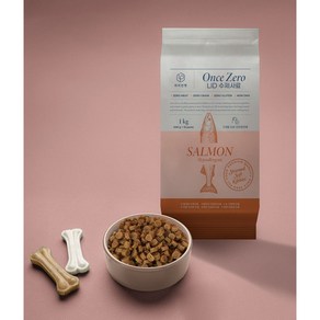 원스 제로 LID 강아지 수제 사료 애견 가수분해 알러지 눈물 자국 소프트, 1개, 1kg, 연어
