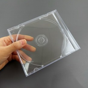 투명 CD DVD 공케이스_1P DIY 디스크정리 싱글 보관함