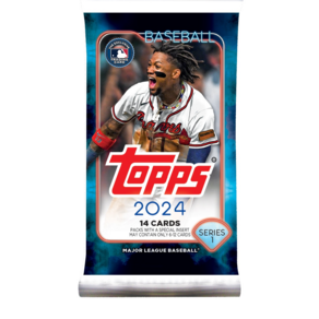 탑스 MLB 2024 Topps Baseball Seies 1 시리즈 트레이딩 카드 야구 점보팩, 1개