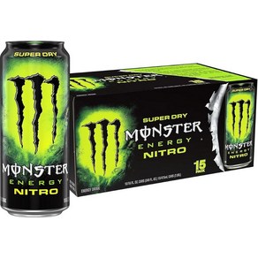 에너지드링크 몬스터에너지 니트로슈퍼드라이Monster Energy Nitro Super Dry Maximum Strength Energy Drink 16 Fl oz (Pac