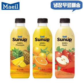 매일 썬업100% 750ml 4개 냉장/무/파인애플2+사과1+오렌지1/신선과즙주스, 1개