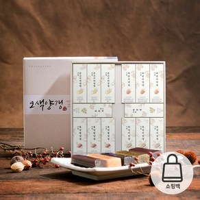 [화과방] 오색양갱 선물세트 (45g x 14개입) + 쇼핑백, 오색양갱+쇼핑백 - 1755개 남음, 1세트