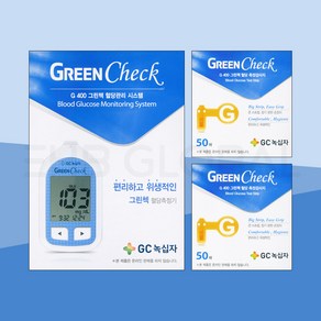 [GC 녹십자] G 400 그린첵 혈당관리 시스템+혈당 측정 검사지 100매, 1개