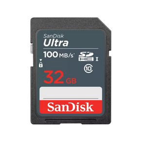 샌디스크 울트라 100MB s SD카드 SDSDUNR-032G-GN3IN, 32GB, 1개