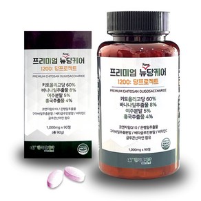 프리미엄 뉴당케어 1 000mg 90정 키토올리고당 당조절, 1개