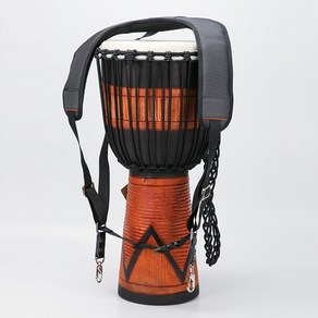 전자드럼 타악기두꺼운 패딩 조절 djembe 아프리카 어깨 끈 벨트 악기, l, 1개