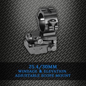 스코프 마운트 사냥 조정 가능한 picatinny 레일 위버 21mm aisoft m4 링 30mm 드롭 배송 windage, 1개