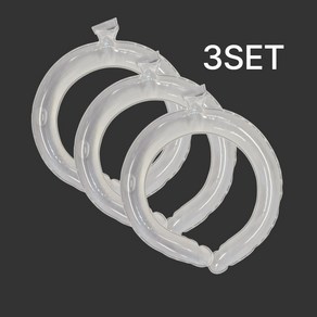 쿨링17 [ 1+1+1 ] 3개 1SET 아이스 냉각 넥쿨러 얼음목걸이 넥밴드 아이스링 2종, 화이트3SET, 일반형