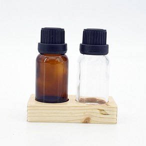 [10개] 공병 드롭퍼 오일 유리 아로마 검정캡 화장품 15ml 갈색, 10개, B_드롭퍼15ml_투명