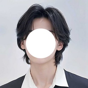남성가발 통가발 장발 리프컷 장발 남자 스타일링, 1개, 그래니 그레이
