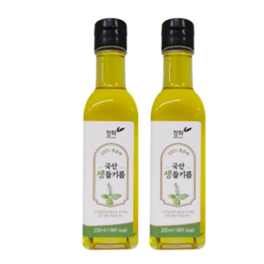 청화농산 국산 생들기름 200ml x 2병