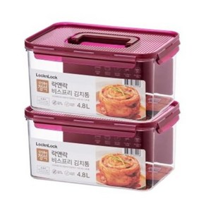 1+1 NEW 와인김치통 직사각 3.6L 원핸들 (무료배송), 1세트