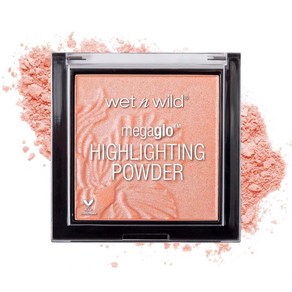 Wet n Wild 메가글로 하이라이팅 파우더 핑크 블룸 타임(Gold Awesome Blossom), 1개