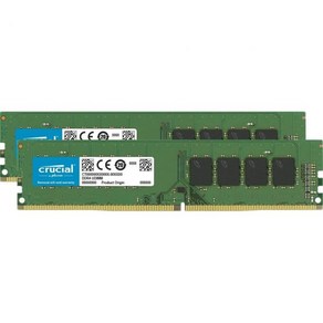 Micon Cucial RAM 64GB Kit 2x32GB DDR4 2666 MHz CL19 Desktop Memoy CT2K32G4DFD8266, 3200MHz_32GB Kit (16GBx2) Dual, 2개