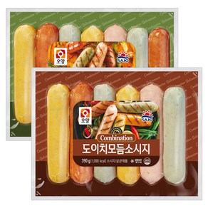 [현대프리마켓] 사조오양 델리모듬소시지450g+도이치모듬소시지390g, 1세트, 840g