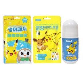 포켓몬스터 모기제품 썸머패치 27p +아이스겔밴드18p +썸머쿨 50ml, 혼합, 1세트