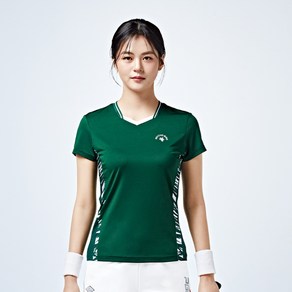 여성 스포츠 기능성 반팔 라운드 그래픽 티셔츠 운동복 상의 탁구 배드민턴 Tennis 요가 필라테스 스쿼시 볼링 러닝 등산 캠핑 조깅 6001