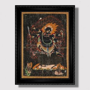 신중탱화 고대 티베트 불교 터 아시아 미술 Thangka 복제 인쇄 캔버스 페인팅 벽 예술 사진 홈 룸 오리엔탈, [01] 신중탱화 20X30cm Unfamed, [04] 4, 1개