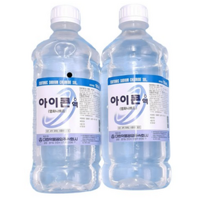 멸균 생리 식염수 대한 관류용 렌즈 세정액 정제수 일회용 수액 염화나트륨액 1L 2개, 식염수 4개 (1000원할인), 4개
