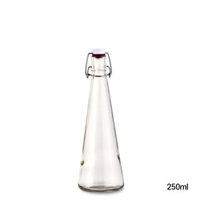 MIR 유리병 국산 스윙병 250ml 삼각 더치커피 카페용품, 0ml, 1개