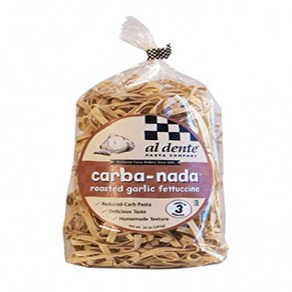 Al Dente Pasta Caba-Nada Roasted Galic Fettuccine 10 Ounce Bag 알 덴테 파스타 카르바나다 구운 마늘 페투치니 10온스 백, 283g, 1개