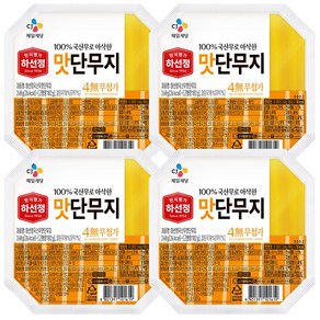 CJ 하선정 맛 단무지, 4개, 260g