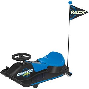 Razo Cazy Cat Shift Electic Go Kat fo Kids A Razo Cazy Cat Shift 전기 고카트(6세 이상 모두용) - 12V 표류, Black/Blue, 한개옵션1, 1개