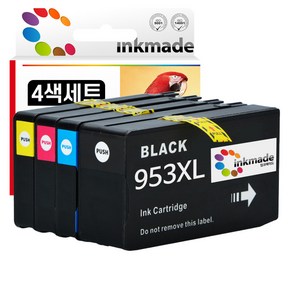 HP955XL HP952 HP953 HP954 호환 잉크 Officejet Po 7740 8710 7720 8210 8720 8730 7730, 3-5. HP953XL 호환잉크 4색세트, 1개