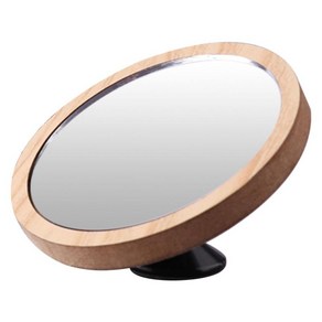 shangren 가정 커피를 위한 목제 낮은 사려깊은 렌즈 비율 관찰 부속품 거울, 80x80x8mm, 갈색, 목재