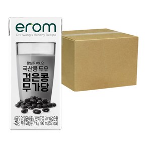 이롬 검은콩 두유 국산콩 무가당, 64개, 190ml