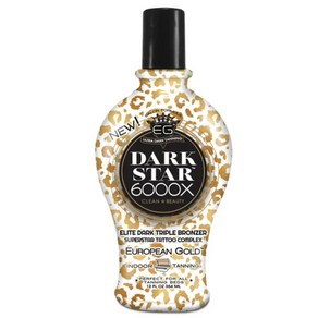 유러피언골드 다크 스타 6000X 엘리트 다크 트리플 실내 태닝 로션 354ml European Gold Dark Star 6000X Tanning Lotion