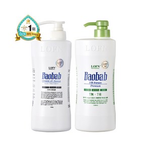 로픈 바오밥 헤어 트리트먼트 1 000ml + 21차 건성샴푸 1 000ml 세트 (스칼프 증정), 1개