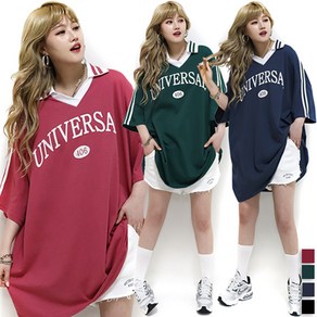 통통마녀 ] 남여공용 유니버셜 카라박스 반팔 4컬러 / 6XL / 오버사이즈