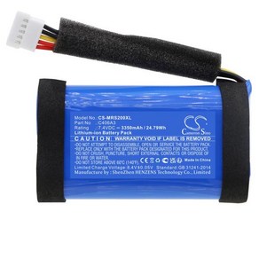 마샬 스톡웰 II C406A3 용 스피커 배터리 3350mAh, [01] CS-MRS200SL, 01 파란