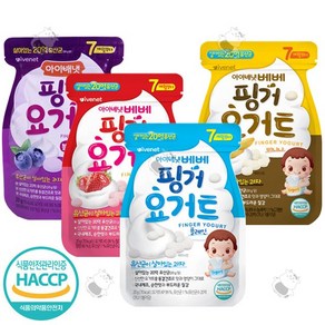 아이배냇(주) ivenet 핑거요거트 플레인1+블루베리1+딸기1+바나나1, 1개