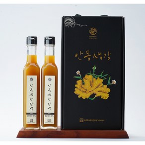 안동반가 안동생강진액 2종세트(250ml*2)착즙 안동생강 가열제조 생강청 프랑스 루이비통 백화점 입점, 250ml, 2개