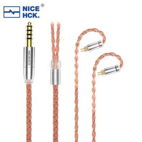 NiceHCKOangeSi HIFI 케이블 8 코어 6N OCC 높은 전도도 구리 혼합 와이어 352544 MMCX078N5005 핀 T3 PLUS ZERO 용, 8)2.5mm With N5005 pin, 02 2.5mm With N5005 pin