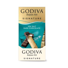 Godiva 고디바 시그니쳐 씨솔트 다크 초콜릿 90g x 12팩 카카오 Sea Salt Dark