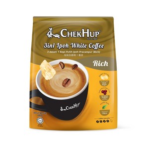 말레이시아 Chek Hup 첵헙 이포 화이트커피 리치 Ipoh White Coffee Rich, 1개, 1개입, 480g