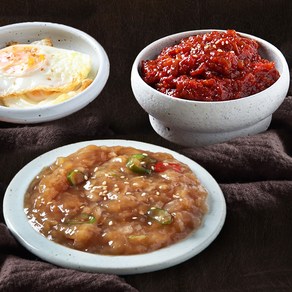 [1+1 행사가] 정성한줌 100% 국산 순살 간장게장 + 양념게장 세트, 200g, 6개