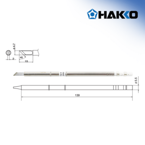 HAKKO T12-K 인두팁 FX-951 FM-2027 FM-2028, 1개