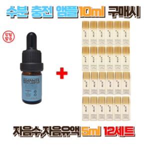 수분충전앰플10ml 구매시 설화수샘플 스킨 로션 자음수5ml 자음유액5ml 12세트(총24개), 1개, 10ml