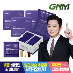 종합비타민+밀크씨슬+오메가3+코큐텐 / GNM 멀티팩 3박스, 3개, 단품