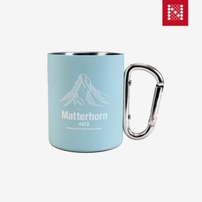 노마드 캠핑 휴대용 카라비너 루버 머그컵300ml #957 Matterhorn N-6995