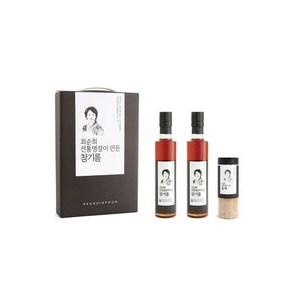 [설명절선물] 저온 압착 참기름 통깨 선물세트 (참기름 300ml 2개 + 통깨 100g 1개) 선물세트박스 포함, 1세트