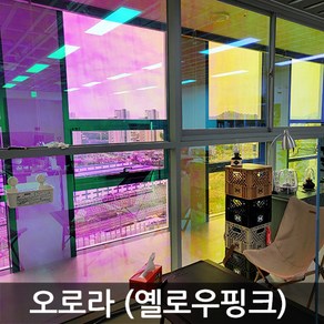 오로라필름 옐로우핑크 레인보우 (138폭)