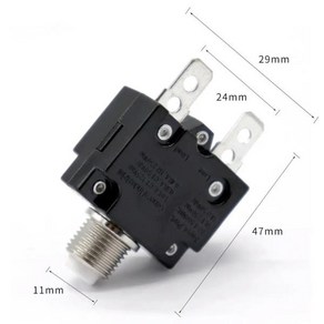 회로 차단기 퓨즈 15A 재설정 가능 전압 125 V 250V, 한개옵션0