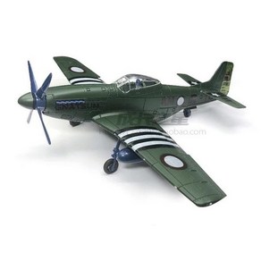 1/48 MUSTANG P-51D 전투기 4D 조립 모델 미국 2 차 세계 대전 P51 비행기 접착제 없음 6 색 분리 빠른 임포지션 장난감, geen, geen, 1개