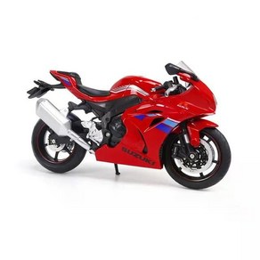 스즈키 GSX R1000 오토바이 바이크 다이캐스트 피규어 모형 1/12, Red, 1개