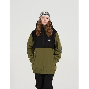 엔쓰리 NNN - 3L TR100 Hood Anorak - JACKET - 올리브+블랙 [오로라 나염]